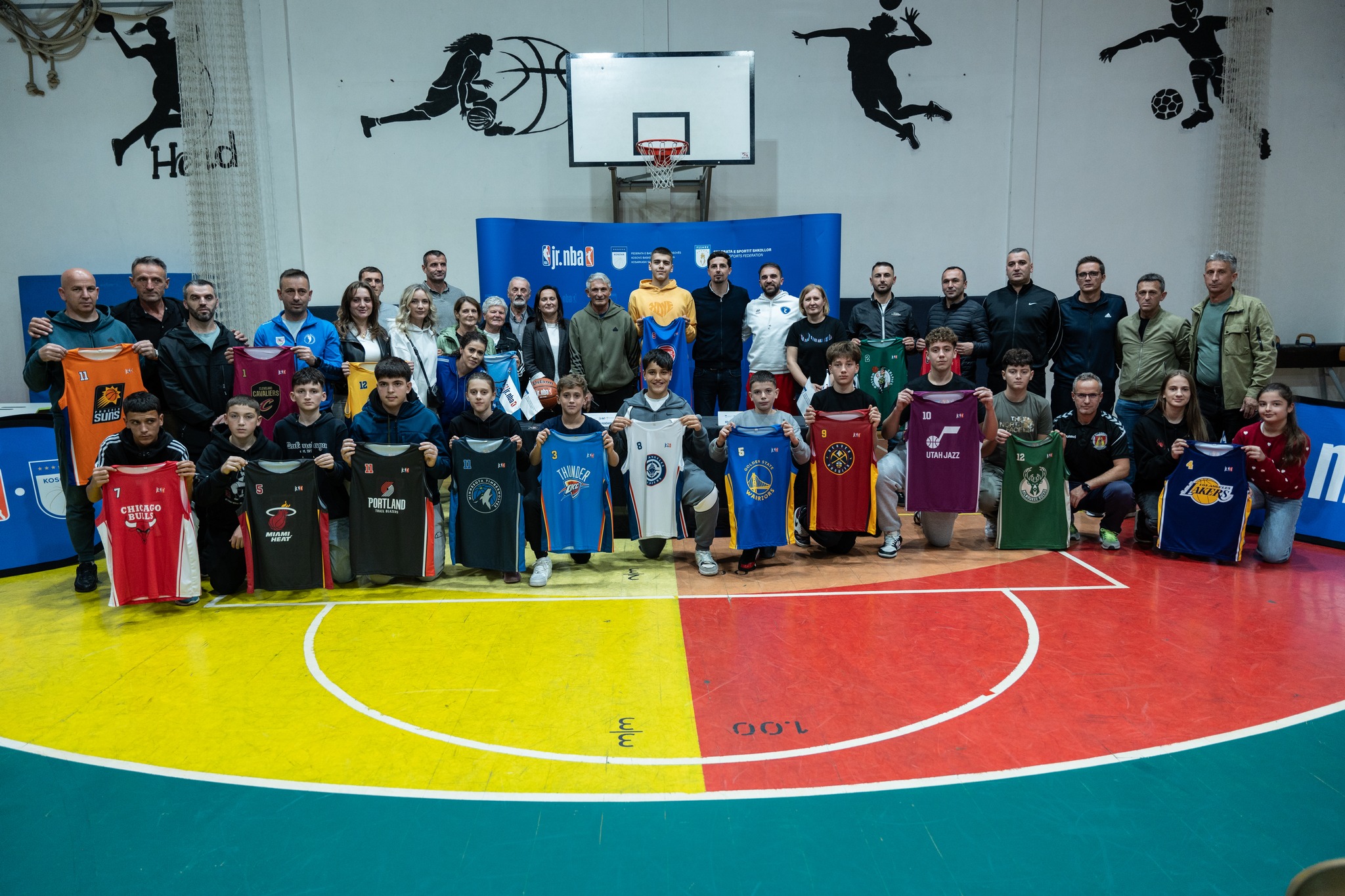 Pamje nga hedhja e shortit për JR NBA Kosova